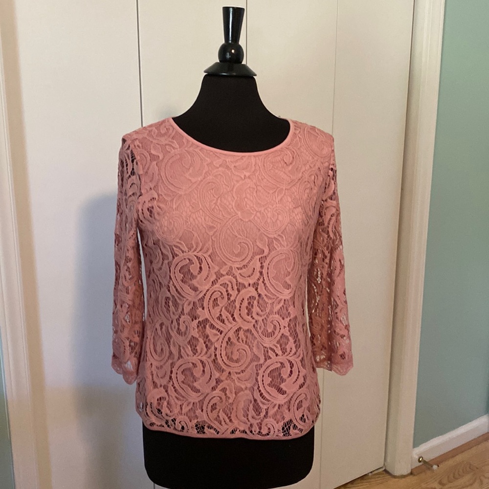 Lace Blouse-beautiful mauve color